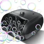 Bubble Machine - 16 Wands 8000+ Bubbles/min Bubble Machine for Kids and Toddlers - 14.2oz Large Capacity Bubble Blower - Automatic Bubble Maker - Bubble Toys for Parties, Wedding, Birthday