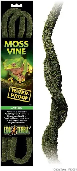 Exo Terra Bendable Moss Vine, Reptile Terrarium Decoration, Small