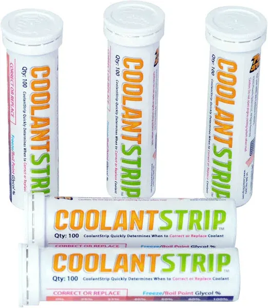 Phoenix Systems 8001-B 5 Pack Coolant Test Strip (Determine When to Replace Automotive Coolant - 500 Test Strips)