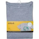 Cricut Unisex T-Shirt Blank | Crew Neck | 2XL | Gray