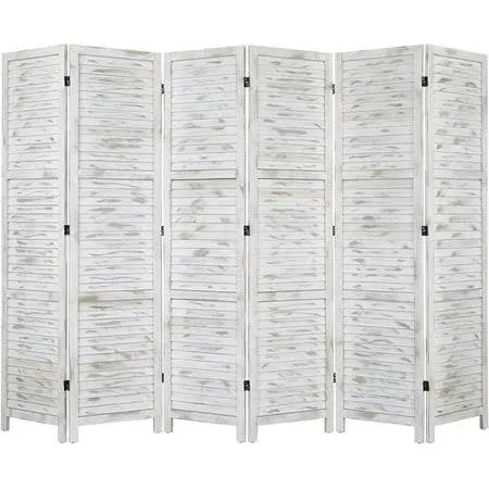 Bonnlo Wood Room Divider Privacy Screen