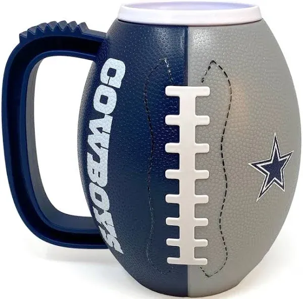 Dallas Cowboys Football Shaped Beverage Mug