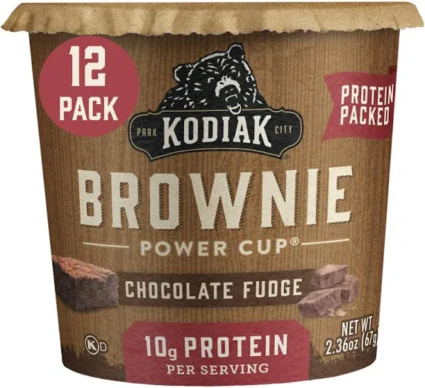 Kodiak Cakes - Protein-Packed Brownie in a Cup Chocolate Fudge - (Pack of 2)