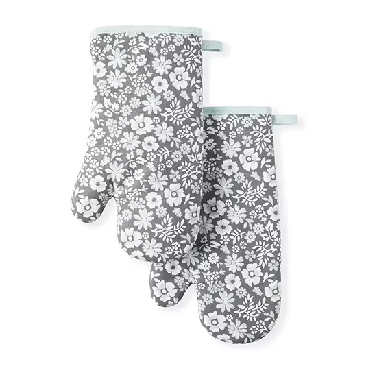 Martha Stewart Ditsy Floral Oven Mitt Set of 2