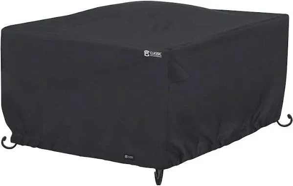 Coverage Round Fire Pit Cover, Large, Black Fll