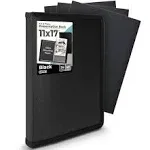 Dunwell Art Portfolio Album Folder (Black) - 11x17  Assorted Sizes , Colors 