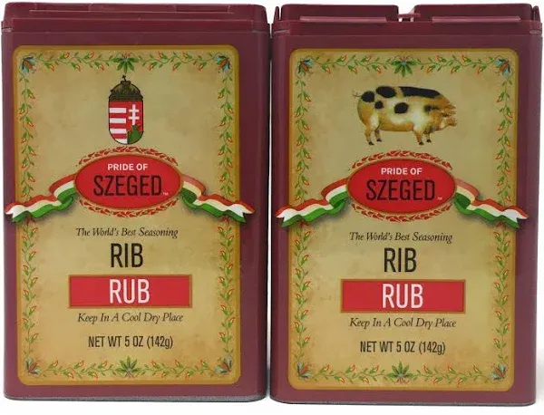 Szeged - Rib Rub / Gourmet Rub / 2 -5 oz. Tins