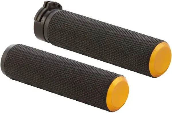 Arlen Ness Fusion Knurled Hand Grips for Harley Throttle by Wire Models