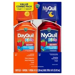 Vicks DayQuil & NyQuil Kids Cold & Cough Medicine Combo Pack