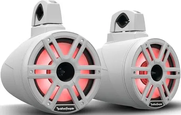 Rockford Fosgate M2WL-8H Color Optix 8&#034; Horn Wake Tower Speakers - White (Pair)