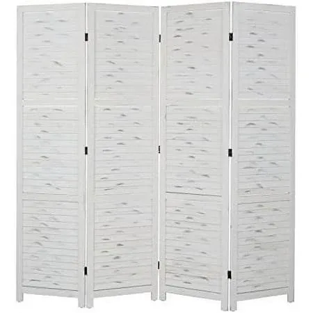 Bonnlo Wood Room Divider Privacy Screen