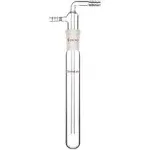 stonylab Glass Vacuum Cold Trap Bubbler with 10mm Serrated Hose, 200mm Length Below The 24/40 Joint