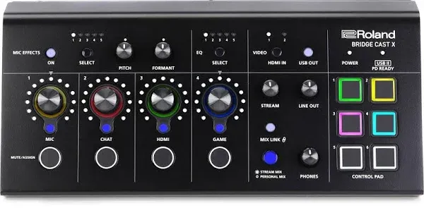 Roland Bridge Cast x Dual Bus Streaming Mixer and Video Capture