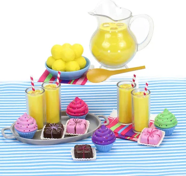 Sophia's 21 Piece Desserts and Fresh Lemonade Set for 18'' Dolls, Multicolor