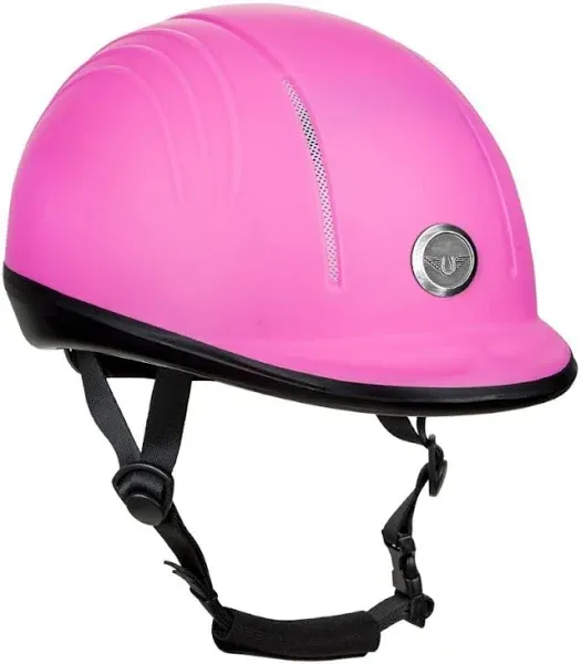 TuffRider Starter Basic Equestrian Horse Riding Helmet Large Hot Pink