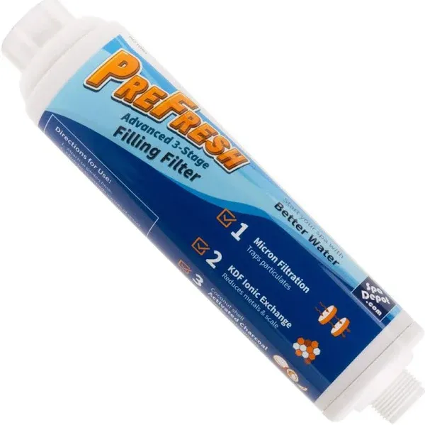 Pre Fresh Hose-end Water Filter for filling Pool, Spa, Hot Tub & spot-free Car Wash