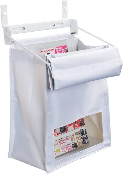 Indoor Wall Mount Mail Catcher Bag Door Slot Post Box Basket Mail Boxes Organizer Security White