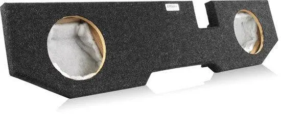 Atrend A202-10CP Dual 10" Sealed Subwoofer Enclosure for 2002-2018 Dodge Ram Quad Cab