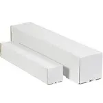 3 x 3 x 25" White Square Mailing Tubes