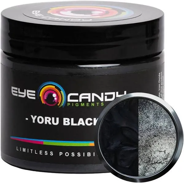 Eye Candy Premium Mica Powder Pigment “Sumi Black” (50g) Multipurpose DIY Arts and Crafts Additive | Woodworking, Epoxy, Resin, Bath Bombs, Paint, Soap, Nail Polish (Sumi Black, 50G)