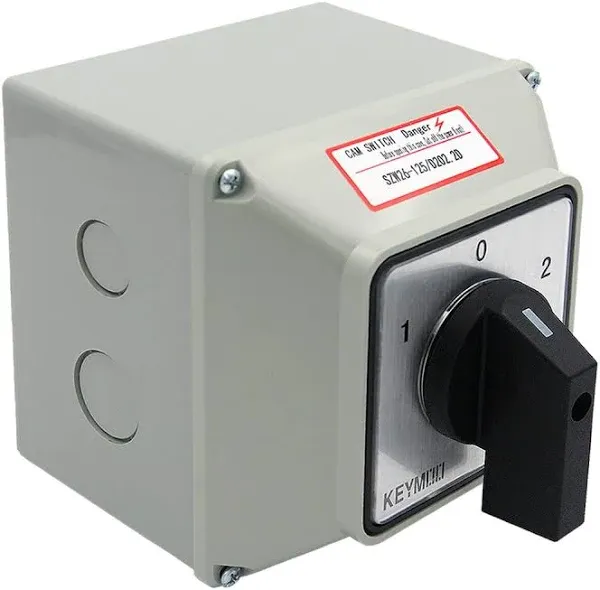 Versatile 3-Way Circuit Rotary Changeover Switch with Master Box - Easy Control