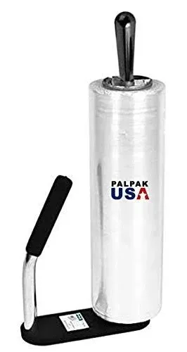 Made in USA! Industrial Strength Stretch Film Dispenser - Palpak200 Light Weight Pallet Wrapper – Tension Knob Adjustment Wrap Handle (1 Pack)