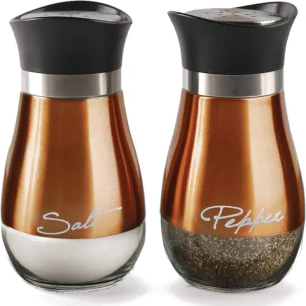 Circleware Cafe Contempo Salt and Pepper Shakers