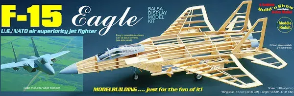 Guillow's F-15 Eagle Model Kit, Small