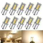 Qoope 1156 LED Bulb Warm White 1141 LED Bulbs RV Light Bulbs Interior 1073 7506 1003 BA15S Bulb for 12V Camper Travel Trailer Boat Motorhome