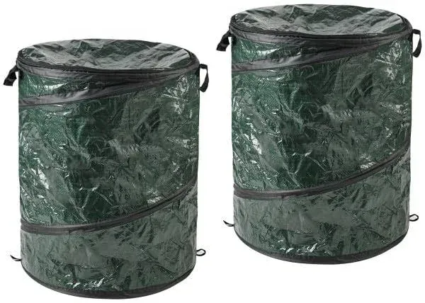 Trademak Global Wakeman Collapsible Trash Can 2-Pack