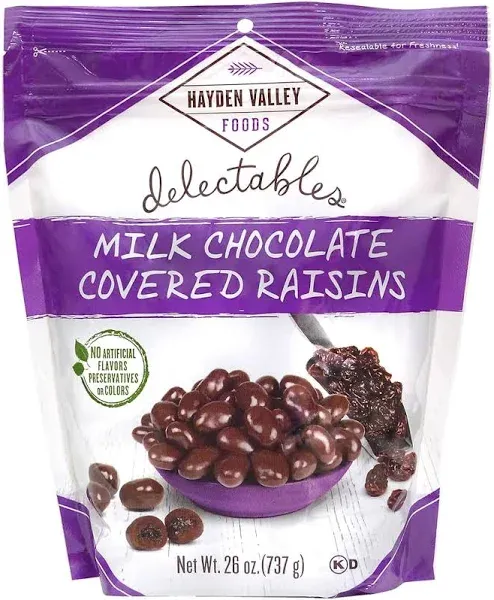 Hayden Valley Foods Milk Chocolate Covered Raisins