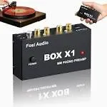 Fosi Audio Box X1 Phono Preamp For mm Turntable Mini Stereo Audio