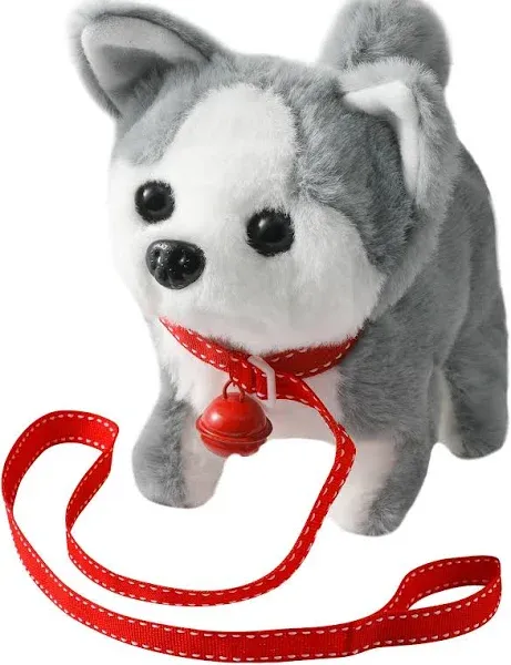 Plush Husky Toy Puppy Electronic Interactive Dog - Walking, Barking, Husky Dog