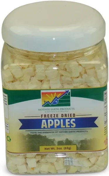 Mother Earth Products Freeze Dried Apples, Net Wt 3oz (85g)