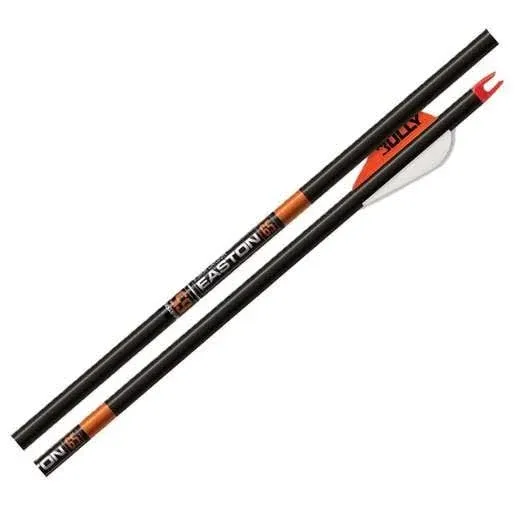 Easton Archery 6.5 ACU-Carbon Arrows - Bowhunter with 2” Bully Vanes - Size 340-6 Pack