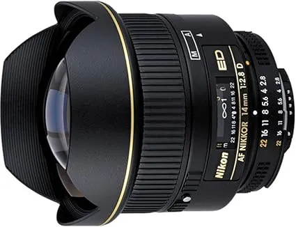 Nikon AF FX NIKKOR 14mm f/2.8D ED Ultra Wide Angle Fixed Zoom Lens with Auto Focus for Nikon DSLR Cameras