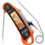 Thermo Pro TP710 Instant Read Meat Thermometer Digital for Cooking, 2 in 1 Waterproof Kitchen Food Thermometer with Dual