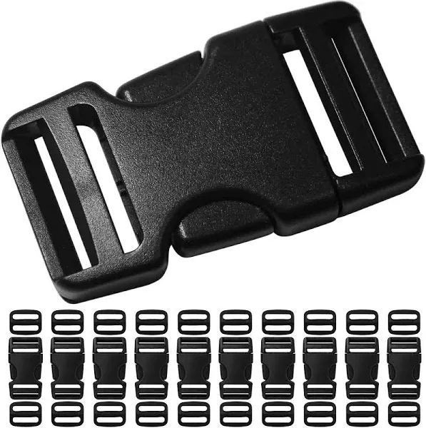 Buckles for 1 inch Wide Webbing Straps: Quick Side Release Buckle 10 set and ...