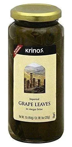 Krinos Grape Leaves in Vinegar Brine