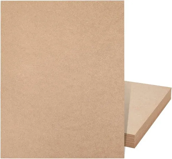 Bright Creations 1/4 in MDF Wood Chipboard Sheets for Crafts, Engraving, Painting (11x14 in, 6 Pack)