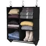 ClosetMaid Black Hanging Closet Organizer (23.82-in x 34.76-in x 12.01-in)