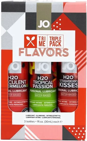 JO Tri Me Triple Pack Flavored Lubricant