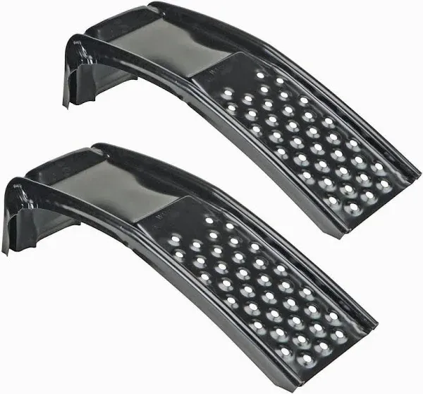 Rockland 3 Ton 6500 LBS Solid Steel Auto Ramp Set Heavy Duty Car Light Truck Repairs (Pack of 2)