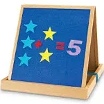 Learning Resources Double-sided Tabletop Easel, Wood, 19.6&#034;D x Multi-color