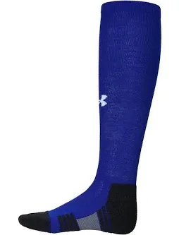 UNDER ARMOUR Youth UA TEAM Cushioned Over The Calf Socks 1 Pair Royal 13.5K -4.5