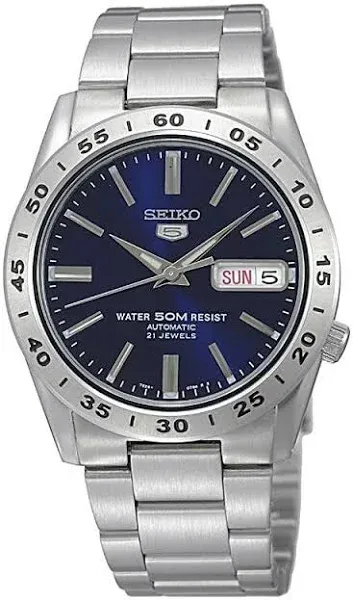 Seiko 5 SNKD99K1 Automatic Day-Date Blue Dial Stainless Steel Men&#039;s Watch SNKD99