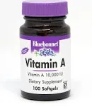 Bluebonnet Vitamin A 10,000 IU 100 Softgels