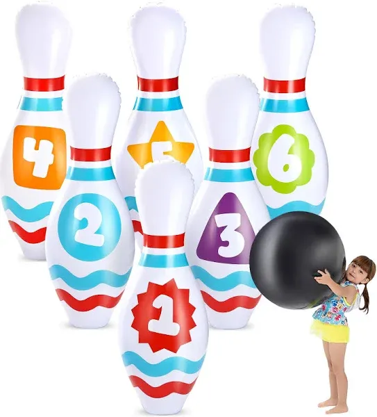 JOYIN Giant Inflatable Bowling Set for Kids and Adults Get-Together Party, Game Day Events, Indoor and Outdoor Party, Birthday Parties, Office Parties