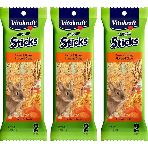 Vitakraft Crunch Sticks Carrot & Honey Rabbit Treat