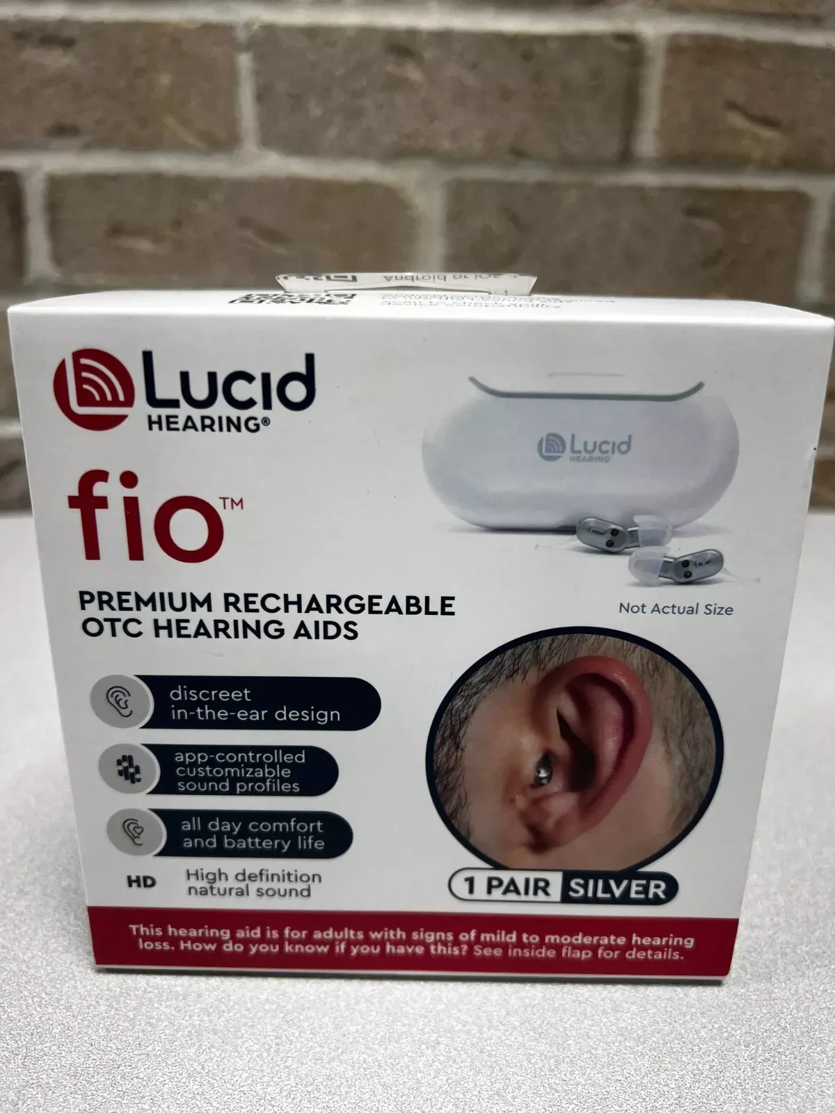 Lucid Hearing FIO Premium Rechargeable OTC Hearing Aids | CVS